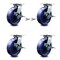 Service Caster 8 Inch Solid Poly Caster Set with Roller Bearing 4 Brake and 2 Swivel Lock SCC SCC-35S820-SPUR-SLB-BSL-2-SLB-2 - alternate 5